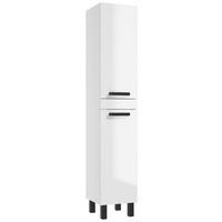 DULAP ÎNALT 33/170/33 cm  - alb/negru, Basics, plastic/metal (33/170/33cm) - Carryhome