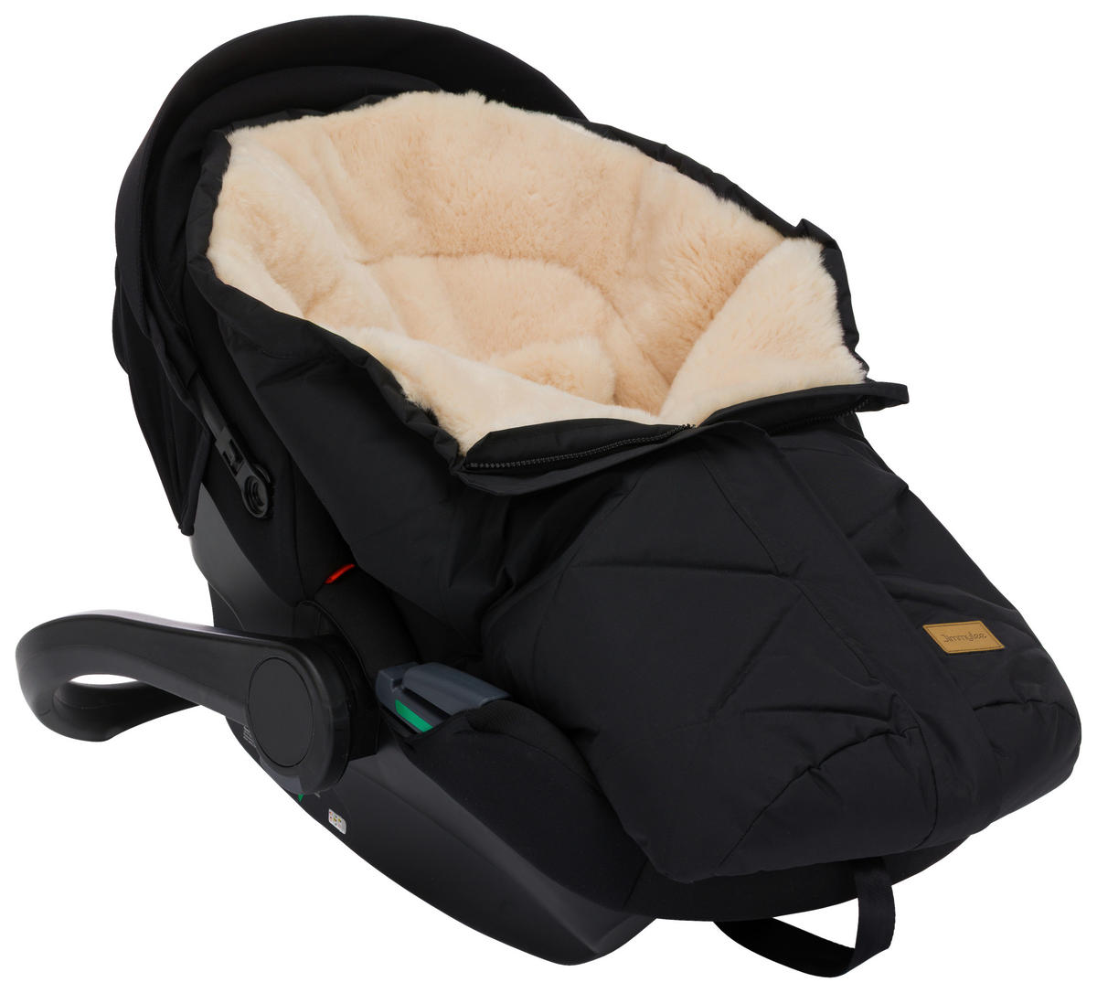 BABYSCHALEN-FUSSSACK  Vegan  - Schwarz, Trend, Kunststoff/Textil (45/80cm) - Jimmylee