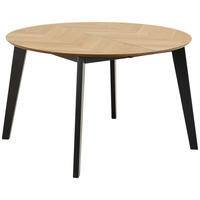 JEDÁLENSKÝ STÔL, čierna, farba duba, 120/120/74,5 cm - čierna/farba duba, Trend, drevo/kompozitné drevo (120/120/74,5cm) - MID.YOU