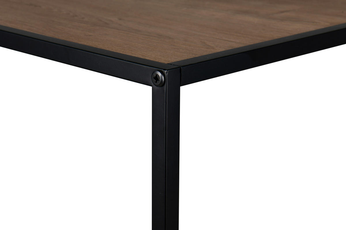 BEISTELLTISCH 40/40/85 cm Schwarz, Eiche Artisan quadratisch  - Schwarz/Eiche Artisan, Basics, Holzwerkstoff/Metall (40/40/85cm) - Milino