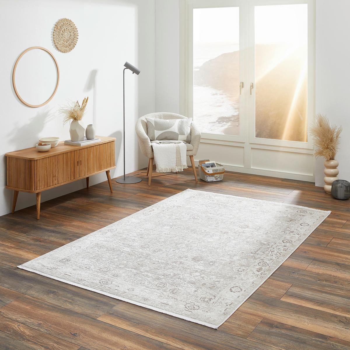 VINTAGE-TEPPICH 120/170 cm Fabienne  - Beige, Design, Textil (120/170cm) - Dieter Knoll