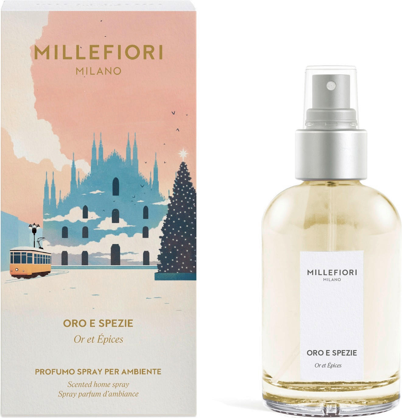 LÉGFRISSÍTŐ SPRAY   - cappuccino, Basics, üveg (7,3/14,9/7,3cm) - Millefiori Milano