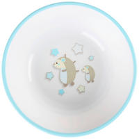 BARNSKÅL     - vit/blå, Trend, plast (14/3,8cm) - My Baby Lou