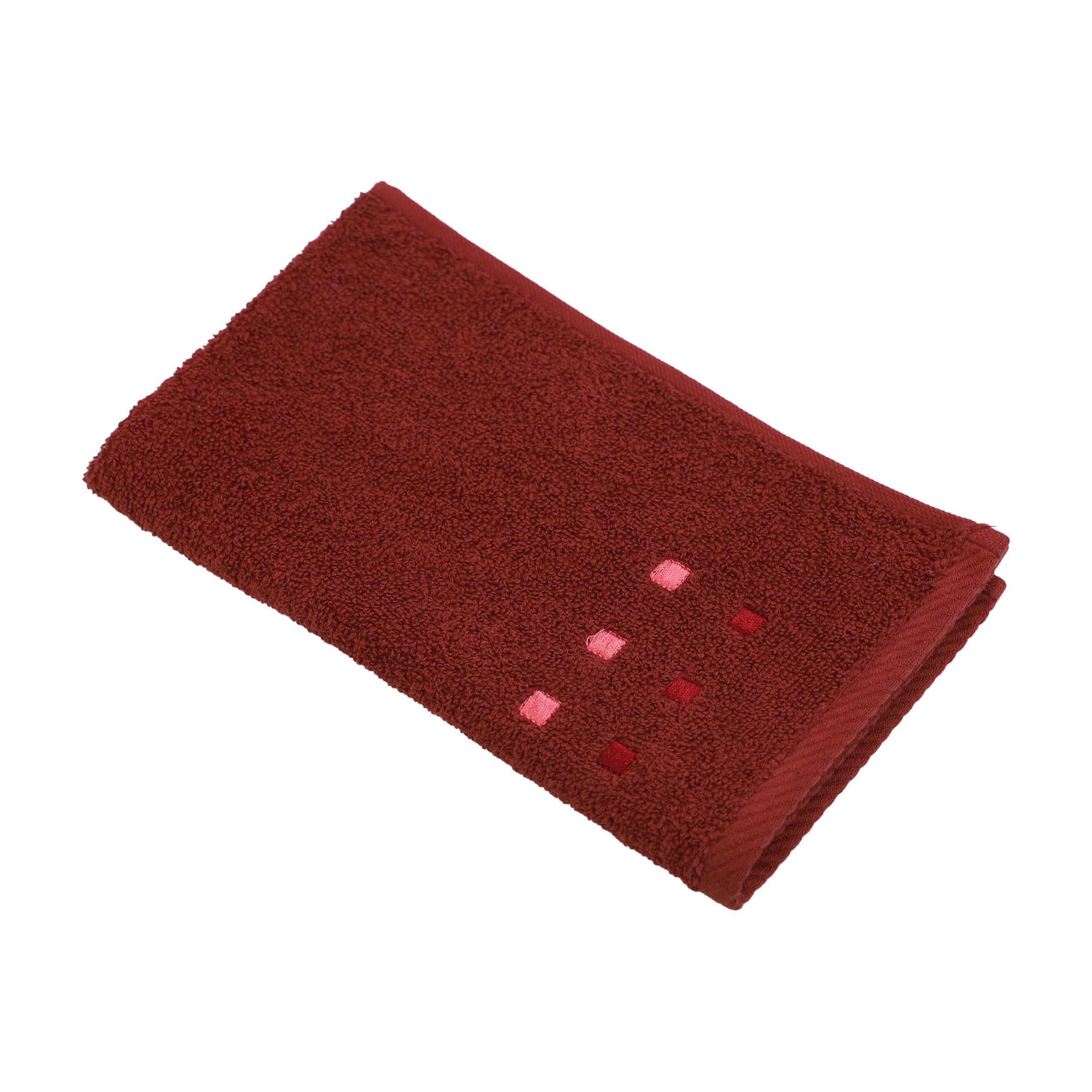 GÄSTETUCH Quattro Rot 4-teilig 30/50 cm  - Rot, Basics, Textil (30/50cm) - Esposa