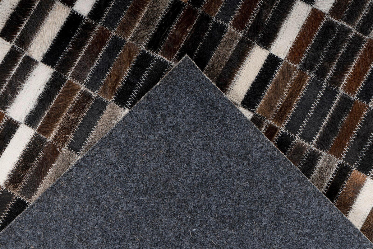Traversă - alb/negru, Basics, piele (80/150cm) - Kayoom