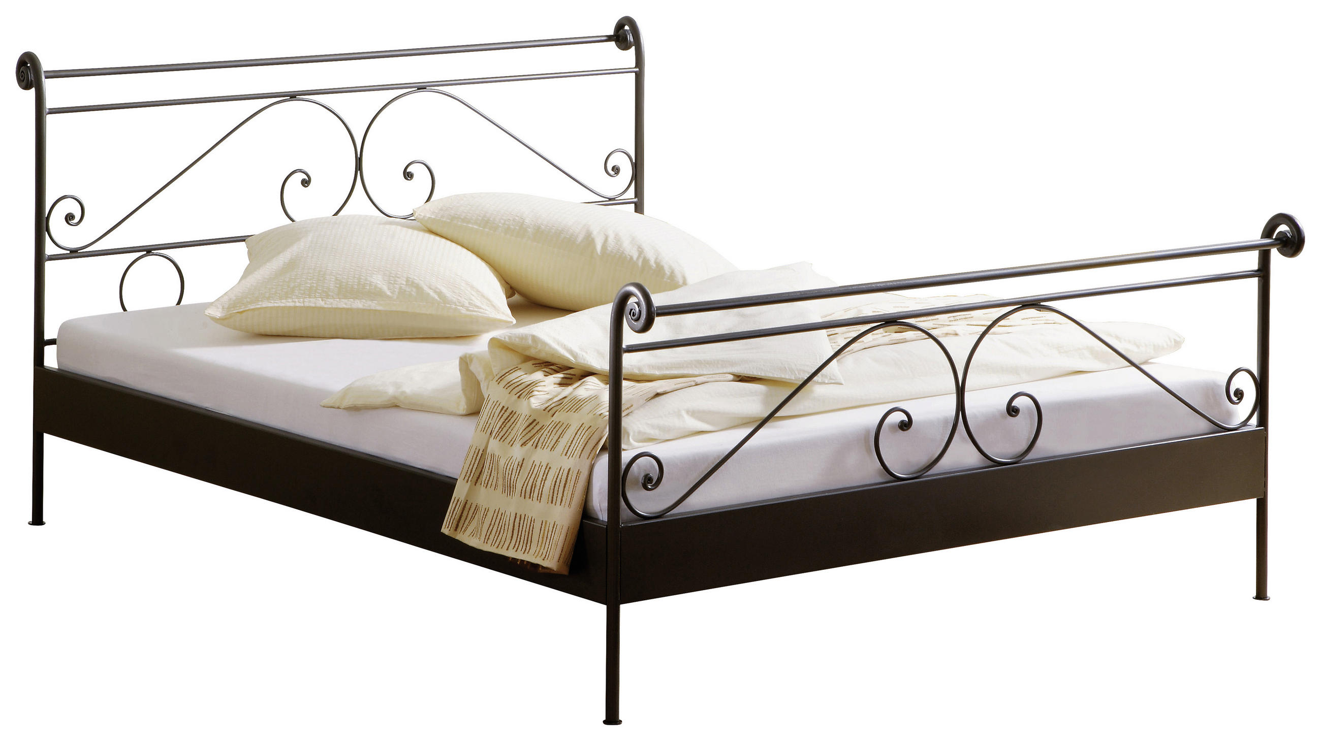 METALLBETT 200/220 cm  in Dunkelgrau  - Dunkelgrau, LIFESTYLE, Metall (200/220cm) - Hasena