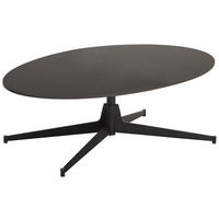 COUCHTISCH 120/40/80 cm oval Schwarz  - Schwarz, Design, Keramik/Metall (120/40/80cm) - Livetastic