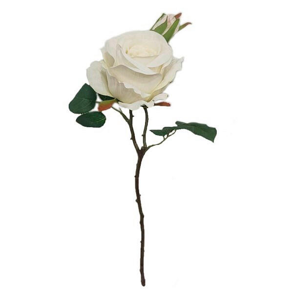 KUNSTBLUME  - Creme/Weiß, Basics (45cm)