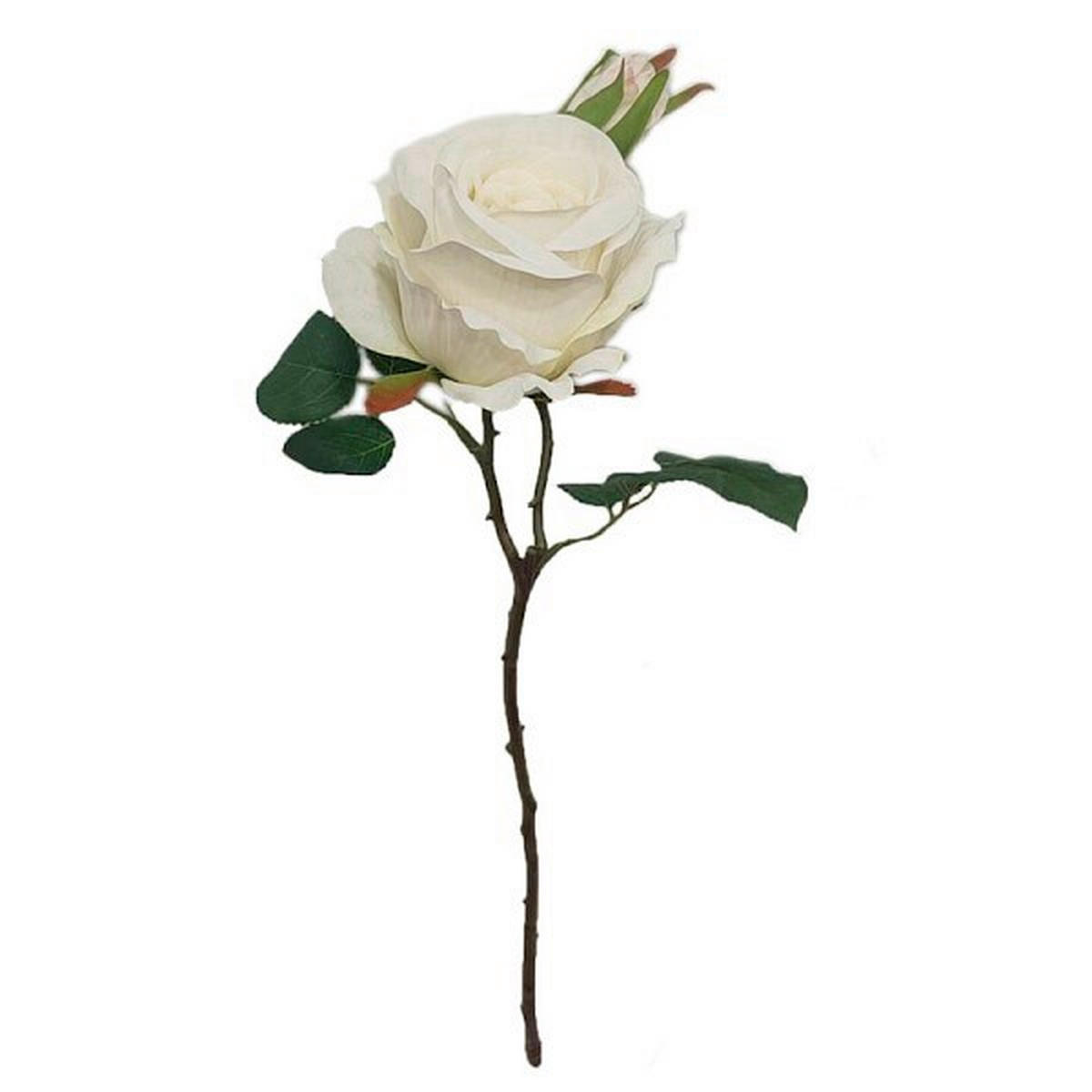 KUNSTBLUME  - Creme/Weiß, Basics (45cm)