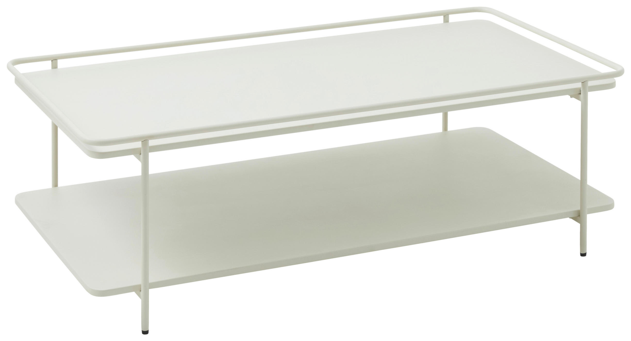 COUCHTISCH 110/55/34 cm rechteckig Creme  - Creme, Basics, Metall (110/55/34cm) - Xora
