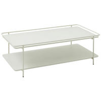 COUCHTISCH 110/55/34 cm rechteckig Creme  - Creme, Basics, Metall (110/55/34cm) - Xora