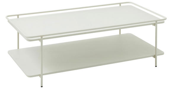 COUCHTISCH 110/55/34 cm rechteckig Creme - Creme, Basics, Metall (110/55/34cm) - Xora