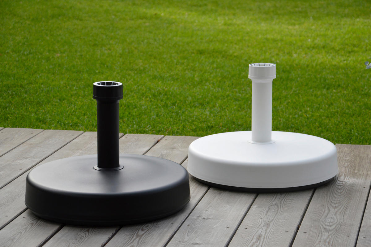 SONNENSCHIRMSTÄNDER Schwarz  - Schwarz, Basics, Kunststoff (45/33/45cm) - Jan Kurtz