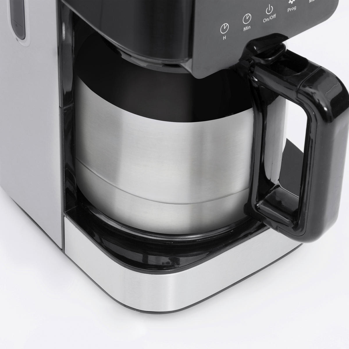 THERMO-KAFFEEMASCHINE Taste & Style  - Silberfarben/Schwarz, Basics, Glas (17/32,5/24,5cm) - CASO Design