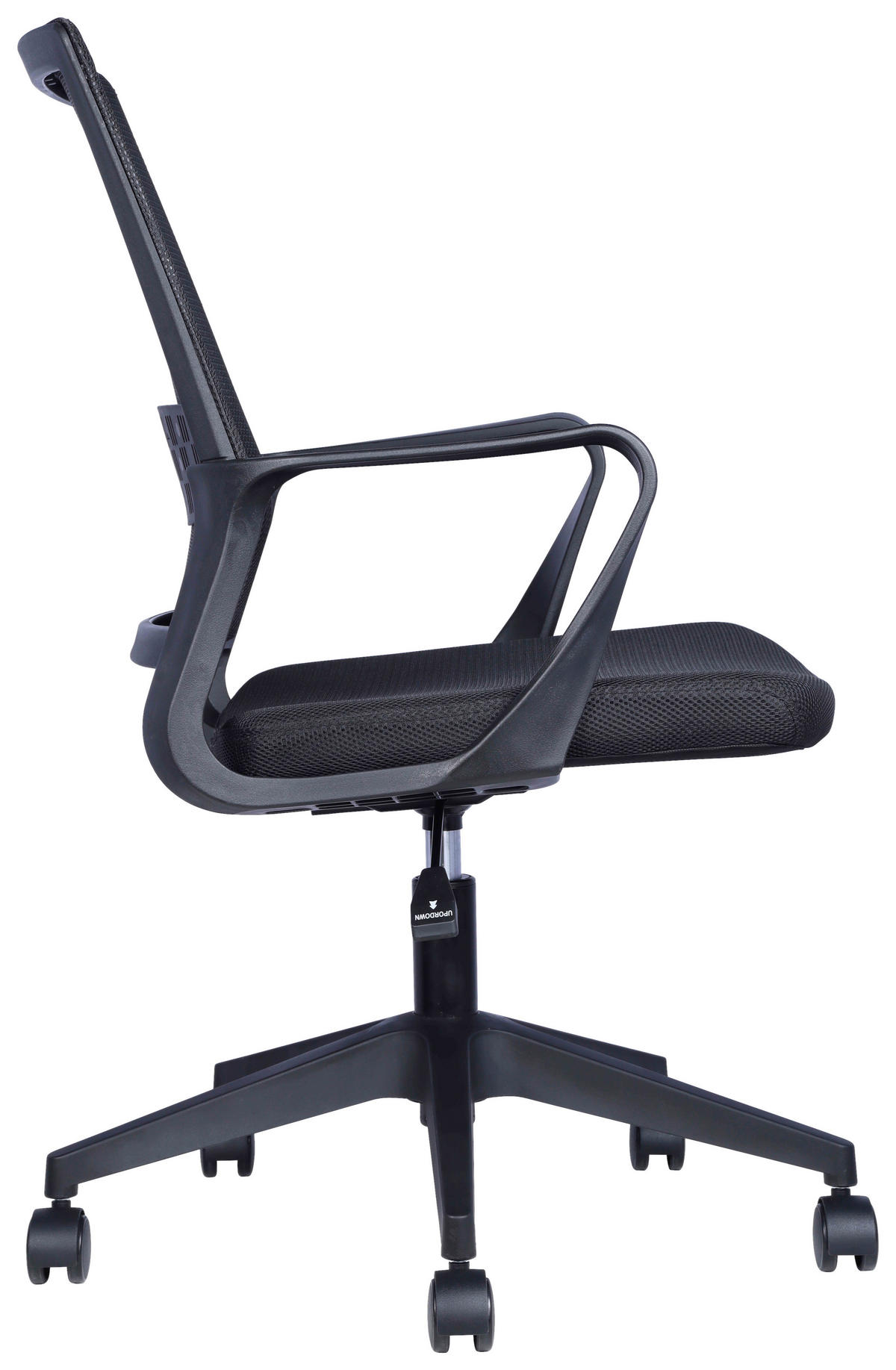 DREHSTUHL  in Netzbespannung Schwarz  - Schwarz, Design, Holz/Kunststoff (54/91/101/60cm) - Carryhome
