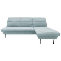 ECKSOFA in Webstoff Mintgrau  214/168 cm  - Mintgrau/Schwarz, Design, Textil/Metall (214/168cm) - LOOKS by W.Joop