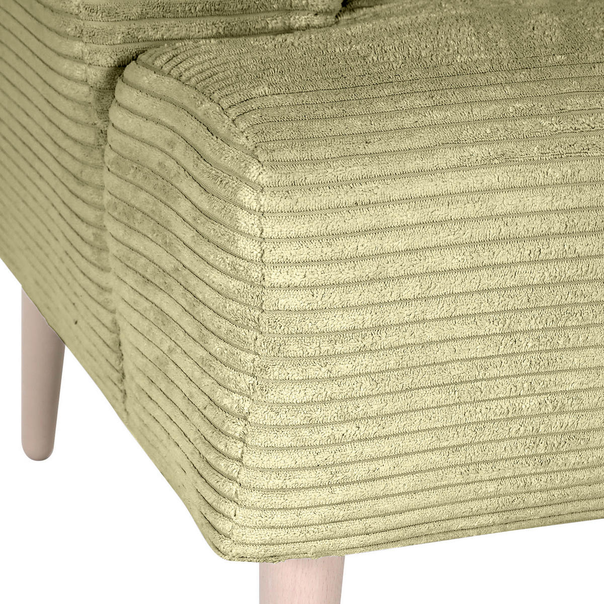 FÅTÖLJ i textil ljusgrön  - ljusgrön/bokfärgad, Design, trä/textil (85/71/80cm) - MID.YOU