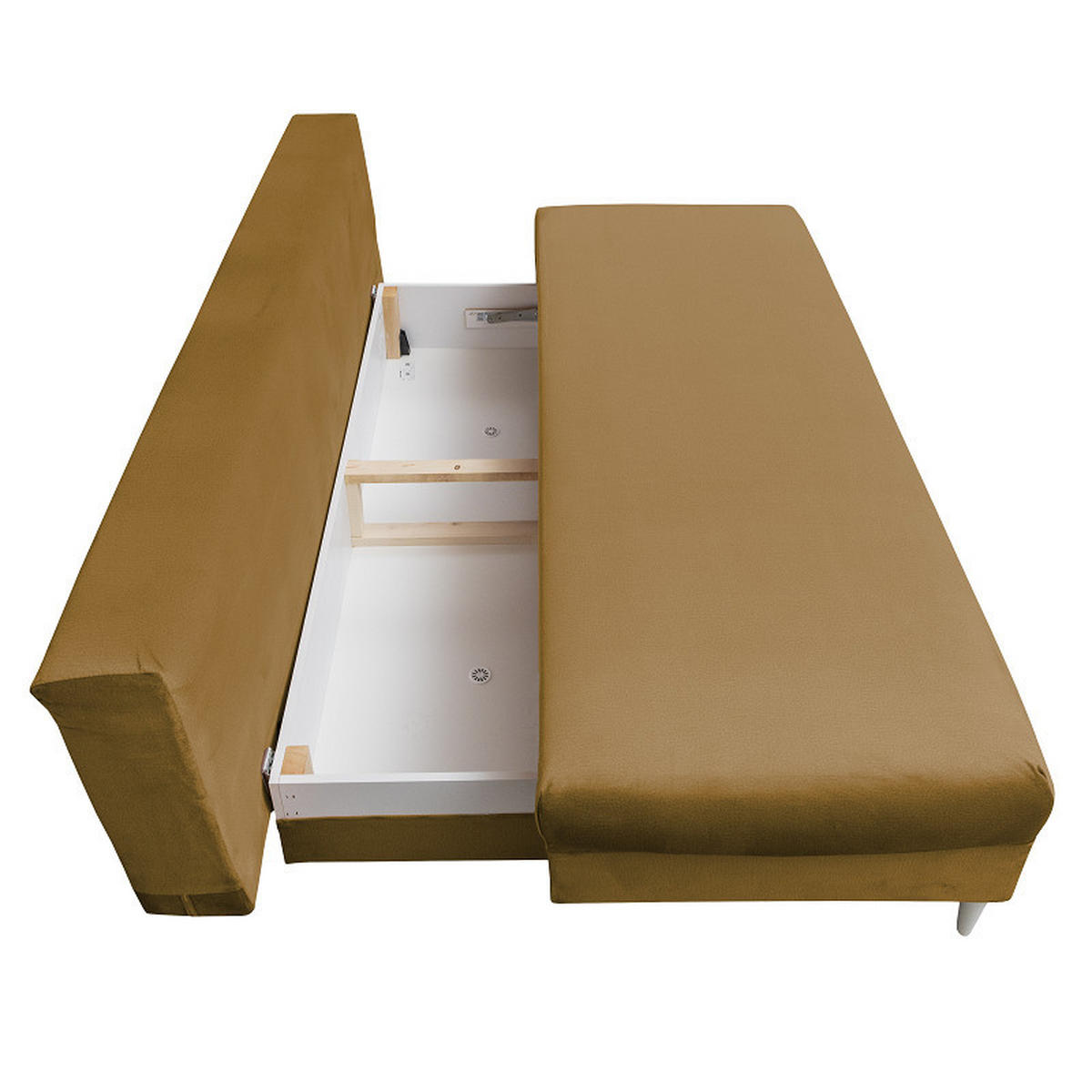 Canapea, galben - galben, Basics (200/95/95cm) - Carryhome