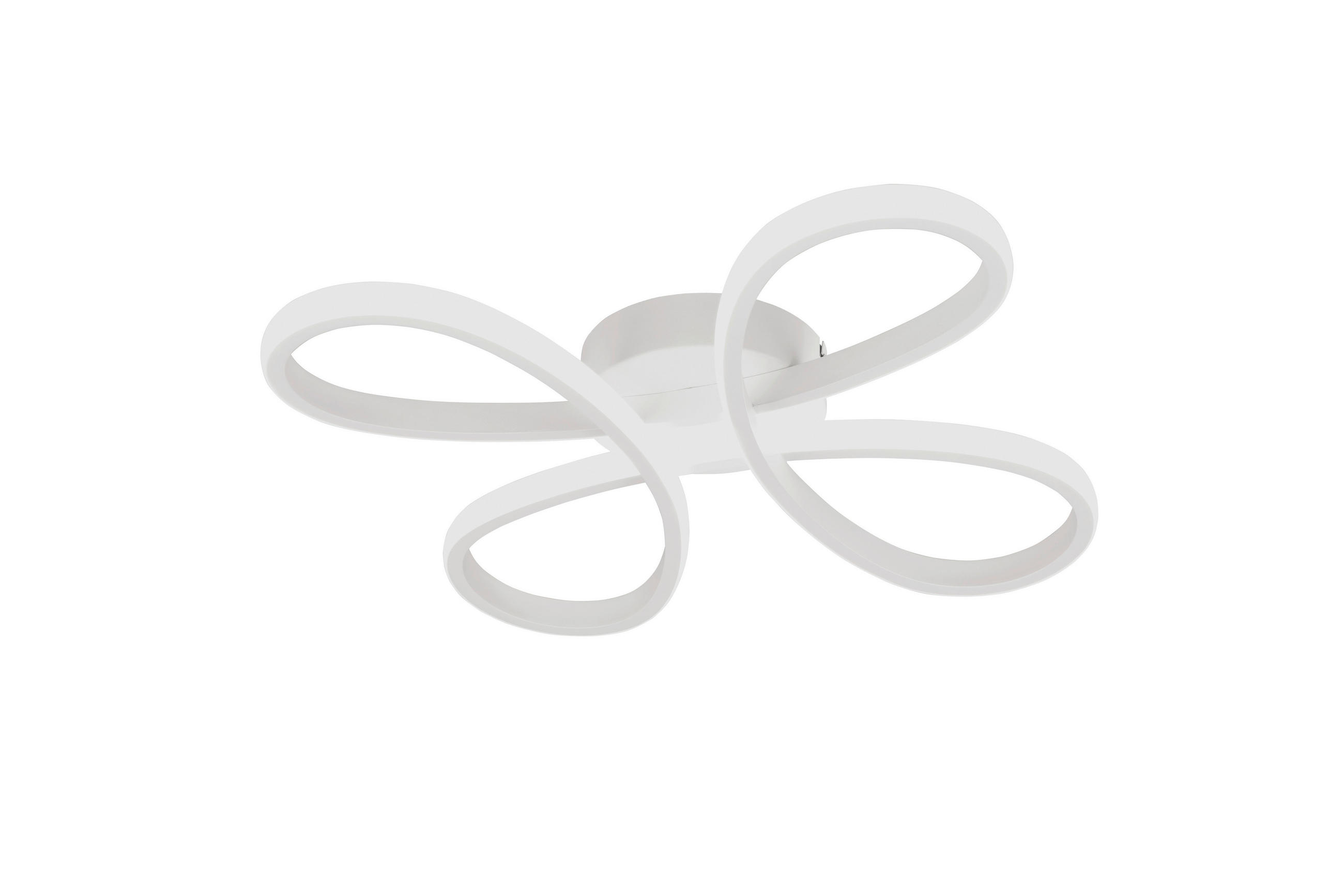 LED-DECKENLEUCHTE FLY 40/7,5 cm   - Weiß, LIFESTYLE, Kunststoff/Metall (40/7,5cm) - Trio Leuchten