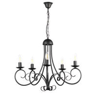 KRONLEUCHTER 60/110 cm   - Schwarz, KONVENTIONELL, Metall (60/110cm)