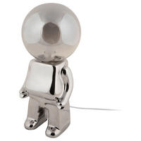 TISCHLEUCHTE Ross 12/27/12 cm   - Chromfarben, Basics, Glas/Keramik (12/27/12cm) - Leitmotiv