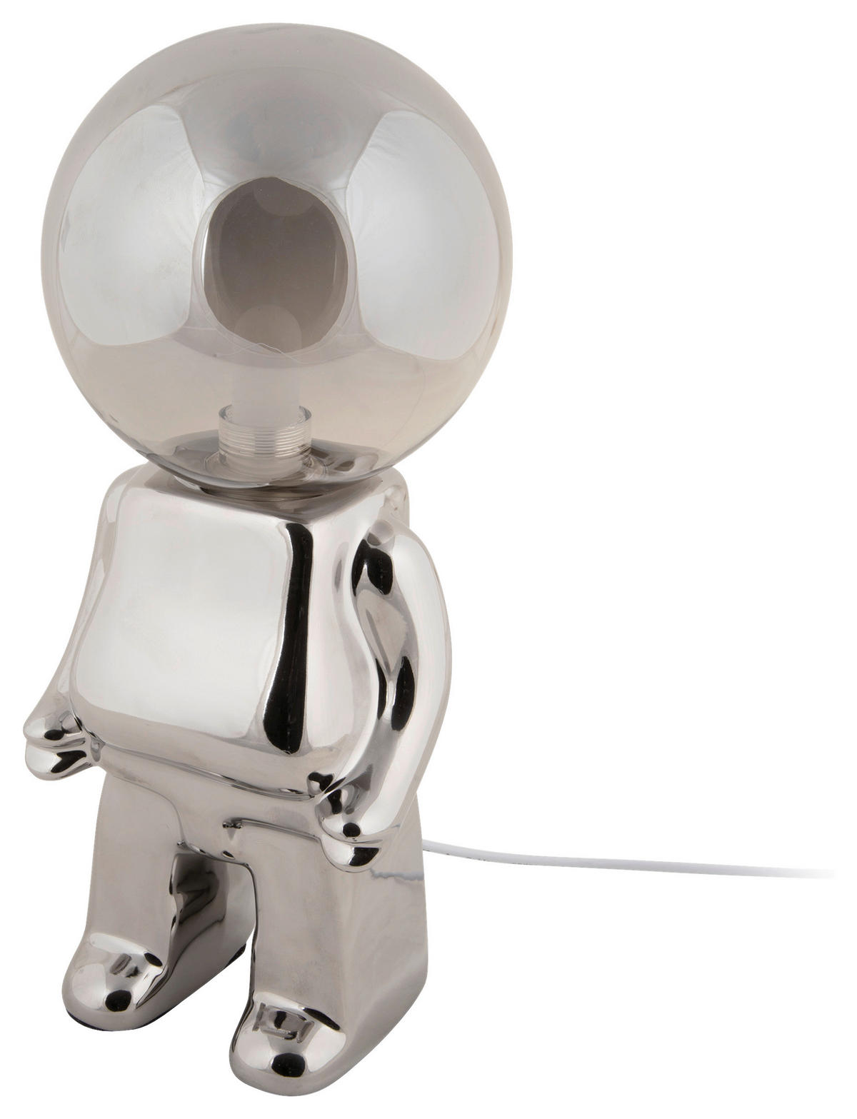 TISCHLEUCHTE Ross 12/27/12 cm   - Chromfarben, Basics, Glas/Keramik (12/27/12cm) - Leitmotiv