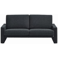 2-SITZER-SOFA Anthrazit  - Anthrazit/Schwarz, Design, Kunststoff/Textil (176/84/96cm) - Erpo