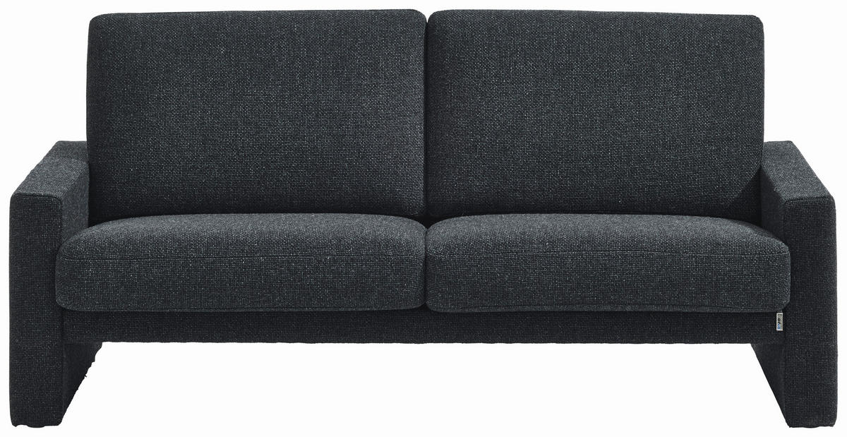 2-SITZER-SOFA Anthrazit  - Anthrazit/Schwarz, Design, Kunststoff/Textil (176/84/96cm) - Erpo