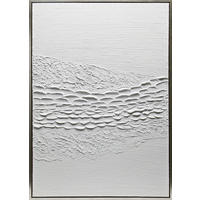 ULJANA SLIKA  70/100 cm       - bela/srebrna, Trendi, tekstil/pločasti materijal (70/100cm) - Monee
