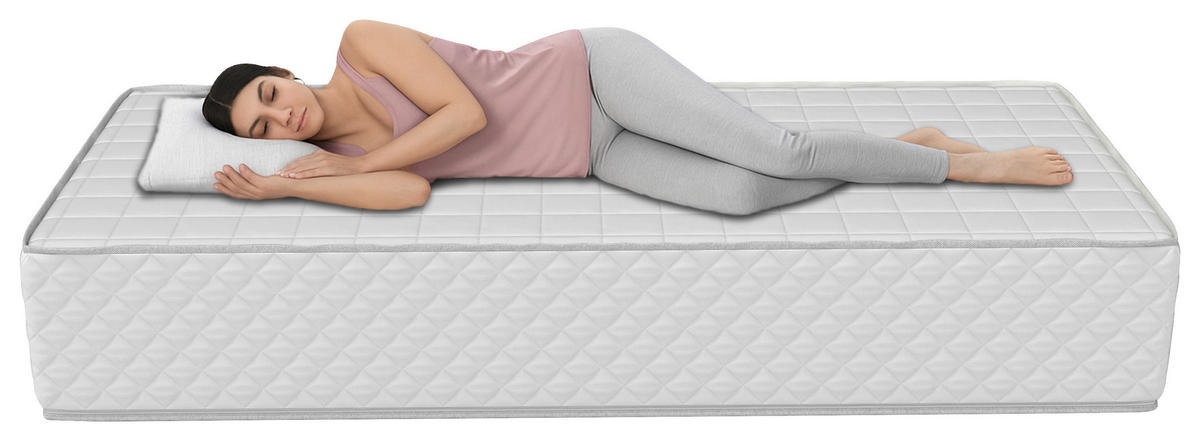 BOXSPRINGMATRATZE 80/200 cm, Höhe ca.: 35 cm,  - Weiß, Basics, Textil (80/200cm) - Chameo