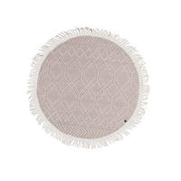 RUČNO TKANI TEPIH  140/140 cm  ružičasta  Colored Macrame - Three  - ružičasta, Design, tekstil (140/140cm) - Tom Tailor