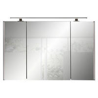 SPIEGELSCHRANK 113,2/70,3/17 cm  - Schwarz, KONVENTIONELL, Glas/Holzwerkstoff (113,2/70,3/17cm) - Sadena