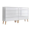SIDEBOARD Mailand Set 1 + HF  in 158/86/33 cm  - Weiß Hochglanz/Weiß, MODERN, Holzwerkstoff (158/86/33cm) - MID.YOU