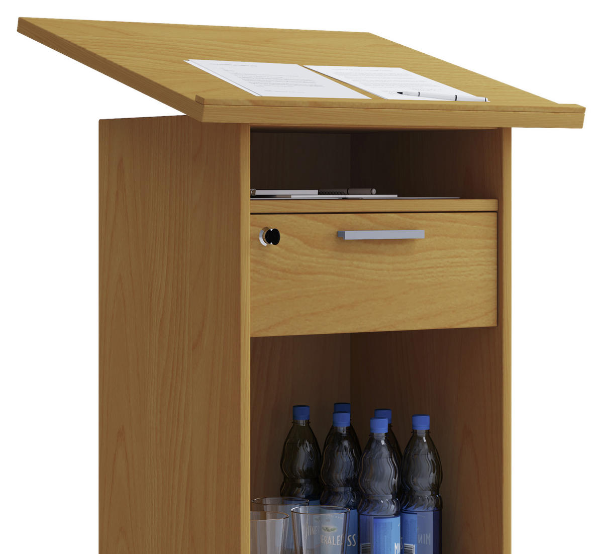 STEHPULT 60/50/120 cm  in Buchefarben  - Buchefarben, Basics, Holzwerkstoff (60/50/120cm) - MID.YOU