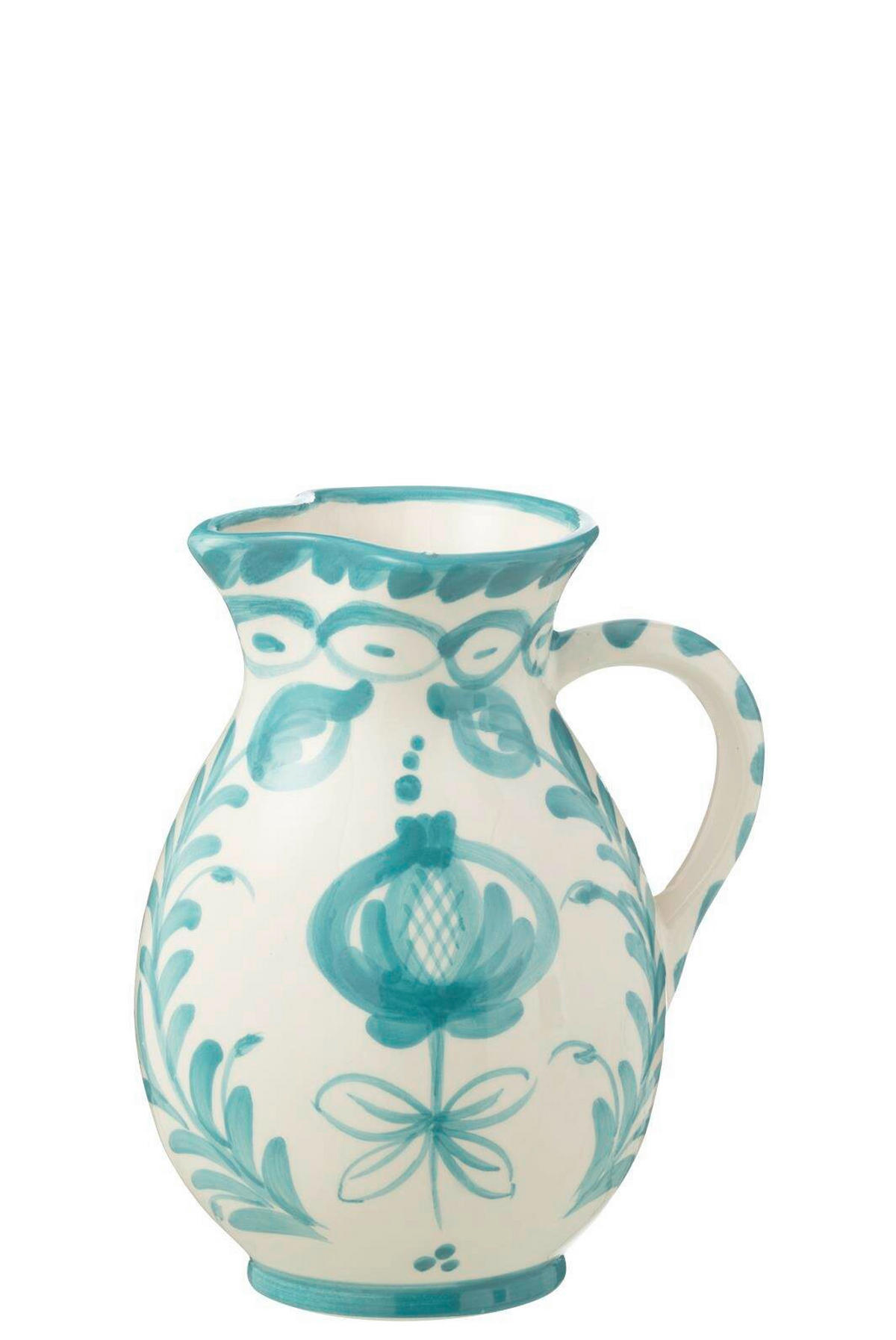 KRUG  - Türkis/Weiss, Basics, Keramik (17/17/21cm)