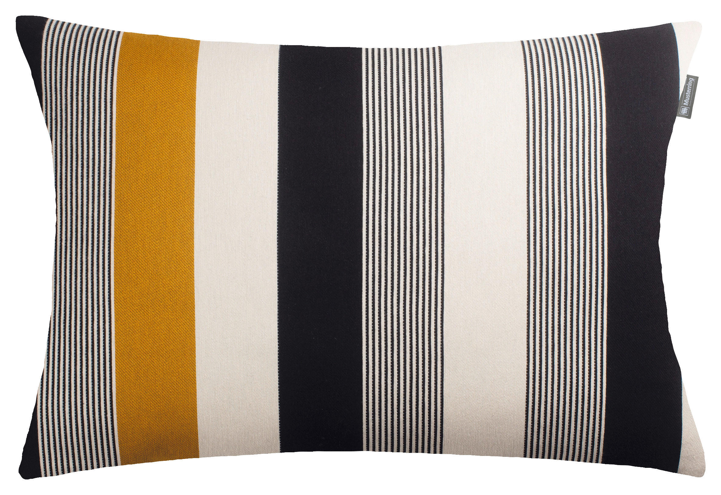 KISSENHÜLLE MR-STRIPE 40/60 cm  - Gelb/Schwarz, Basics, Textil (40/60cm) - Musterring