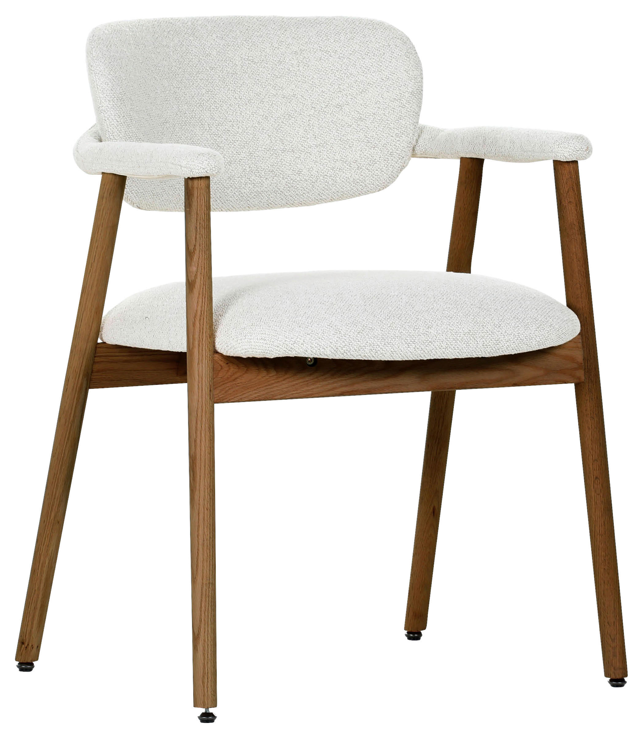 ARMLEHNSTUHL  in  - Beige/Nussbaumfarben, MODERN, Holz/Textil (59/78/57cm) - Livetastic