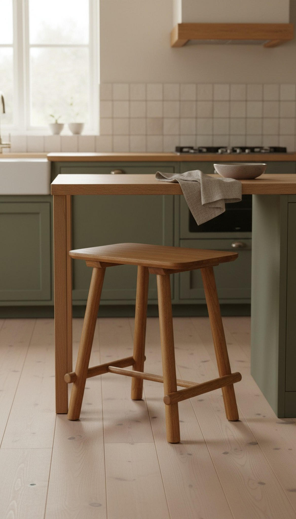 HOCKER Eiche Eichefarben  - Eichefarben, Natur, Holz (45/45/30cm) - Linea Natura