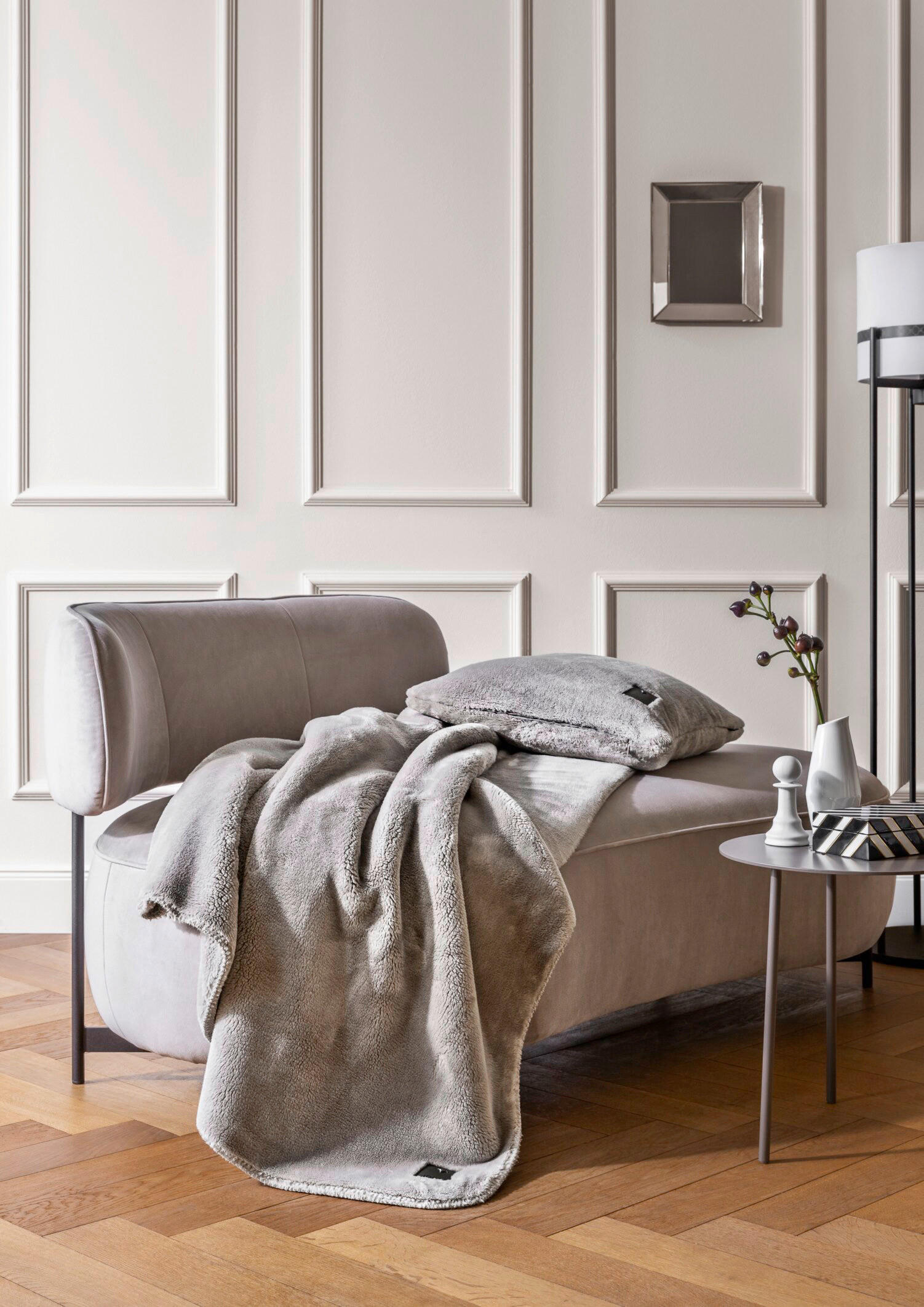 JASTUČNICA 50/50 cm SLEEK - siva, Basics, tekstil (50/50cm) - Joop!