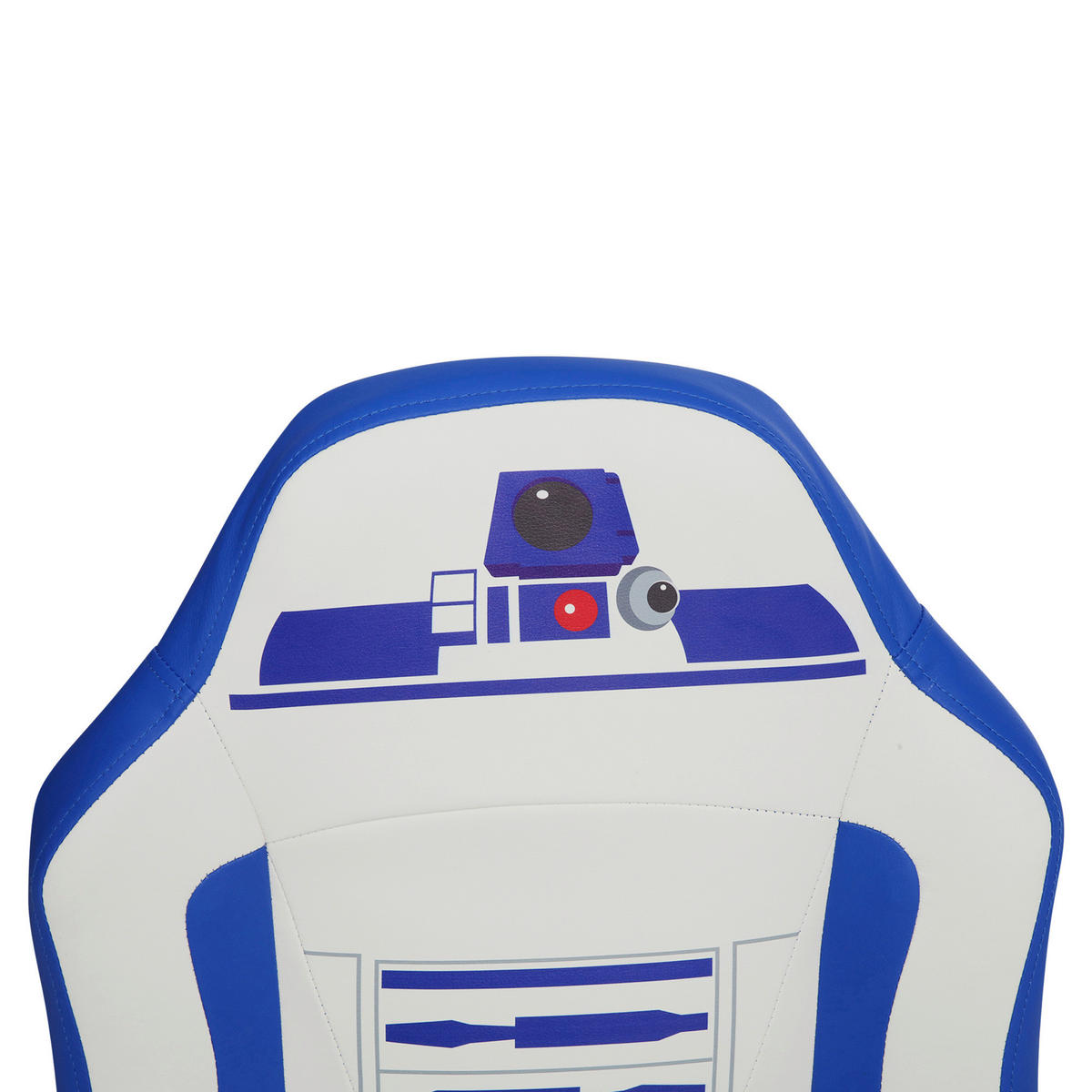 HERNÍ ŽIDLE, vzhled kůže, modrá, bílá - bílá/modrá, Design, textil/plast (60/98,5-108/63,6cm) - Star Wars