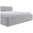 POLSTERBETT 240/200 cm,  in Hellgrau,  - Hellgrau, Design, Textil (240/200cm) - Xora