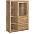 HIGHBOARD Wildeiche furniert, massiv geölt Eichefarben - Eichefarben/Alufarben, Design, Glas/Holz (98/145/40cm) - Landscape HIGHBOARD Wildeiche furniert, massiv geölt Eichefarben - Eichefarben/Alufarben, Design, Glas/Holz (98/145/40cm) - Landscape