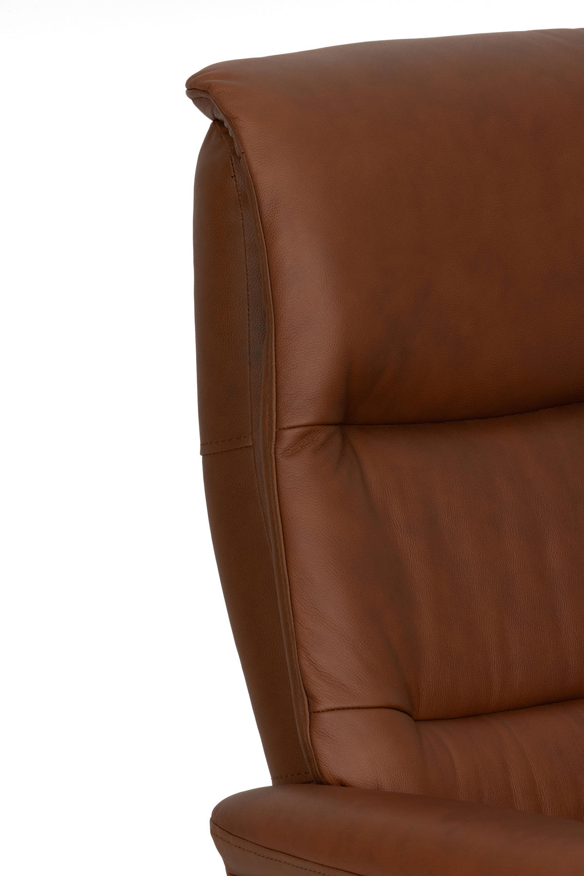 RELAXSESSELSET Lederlook Echtleder    - Schwarz/Kupferfarben, Design, Leder/Textil (76/107/79cm) - Livetastic