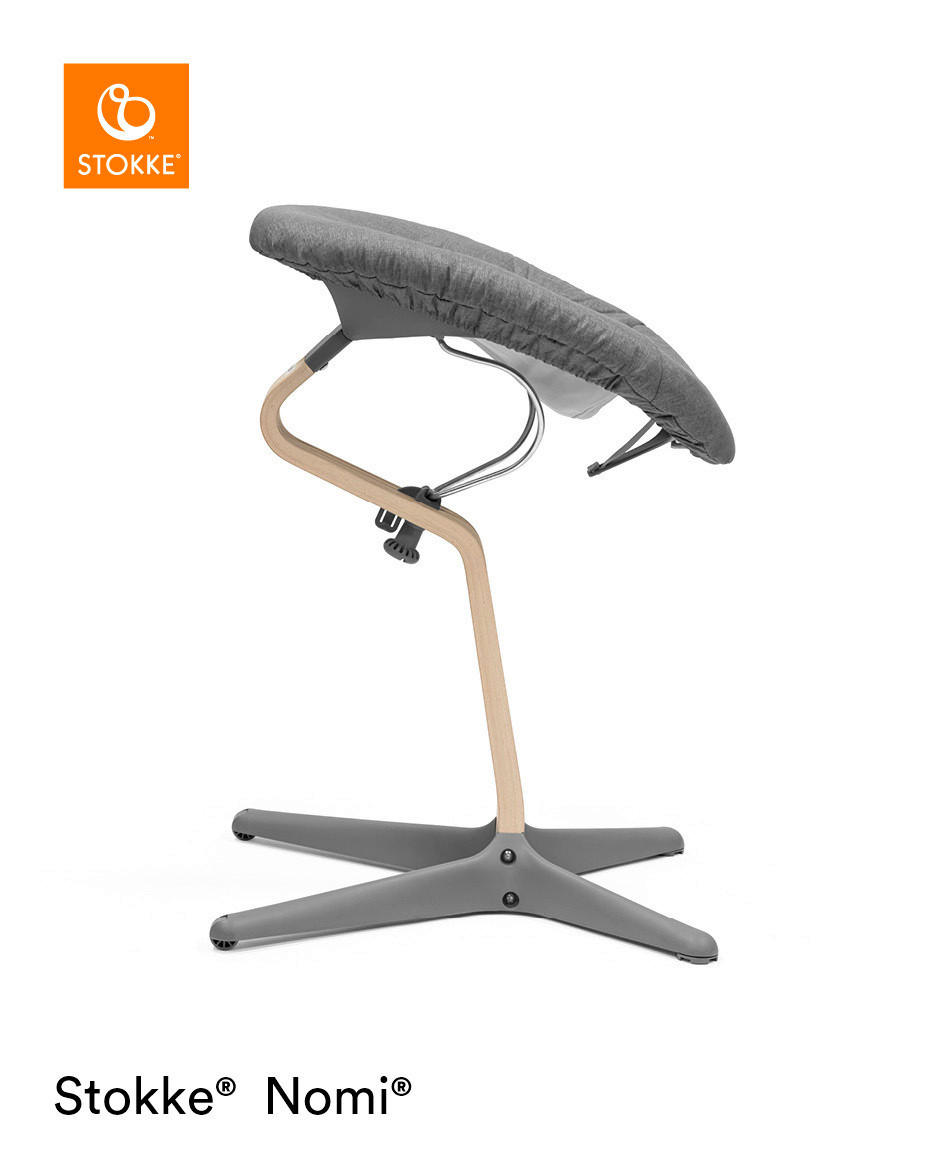 HOCHSTUHLLIEGE NOMI  - Blau/Grau, Trend, Kunststoff/Textil (40/40/65cm) - Stokke