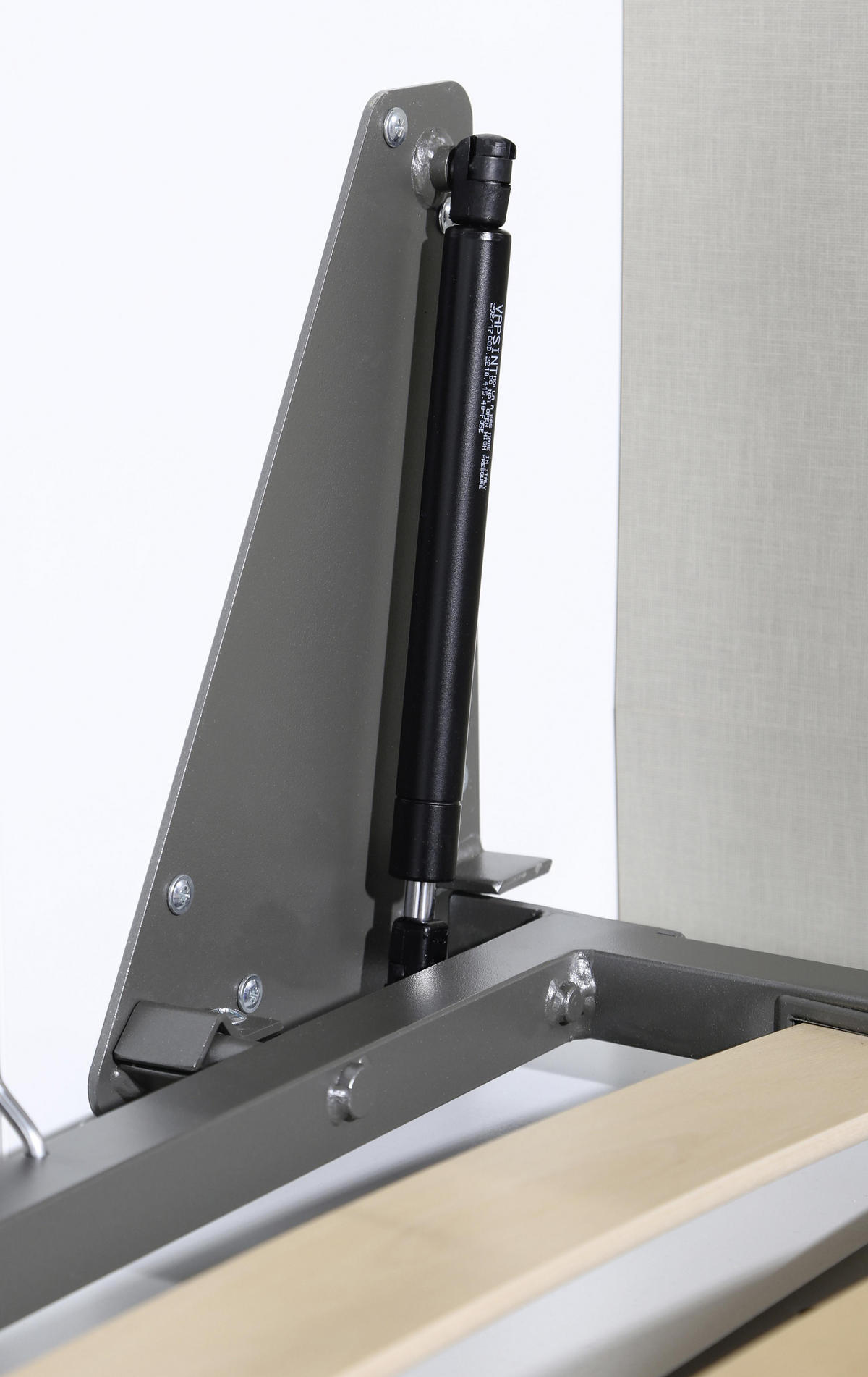 SKÅPSÄNG i trämaterial vit  - mörkgrå/vit, Modern, metall/trämaterial (90/200cm) - Rauch Möbel