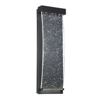 AUßENWANDLEUCHTE   - Schwarz, KONVENTIONELL, Glas/Metall (50,9/17,3/6,7cm) - Elstead Lighting