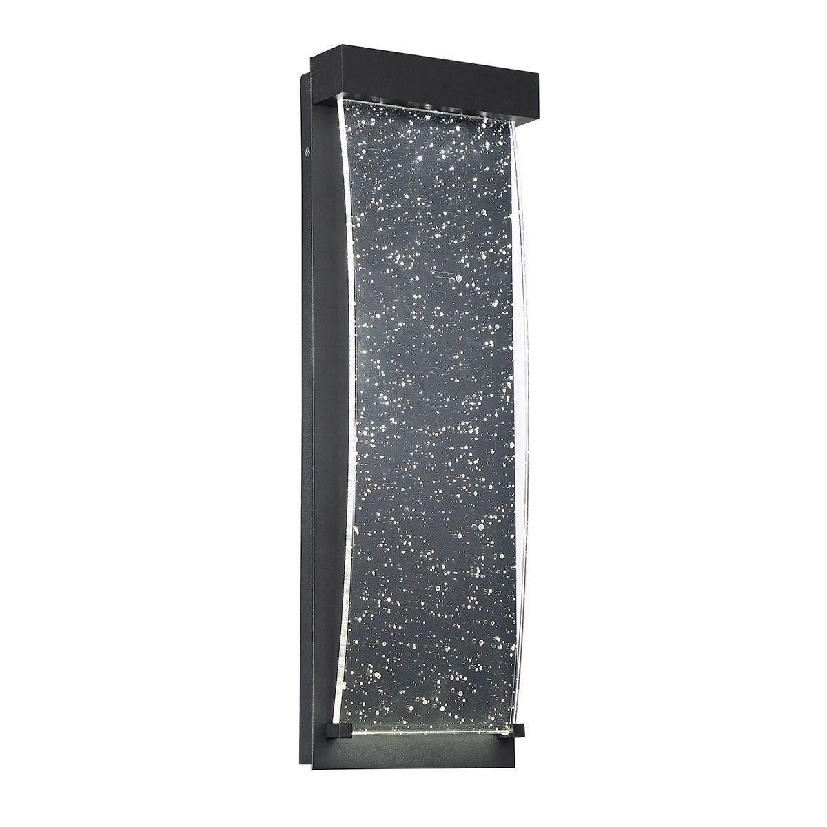 AUßENWANDLEUCHTE   - Schwarz, KONVENTIONELL, Glas/Metall (50,9/17,3/6,7cm) - Elstead Lighting