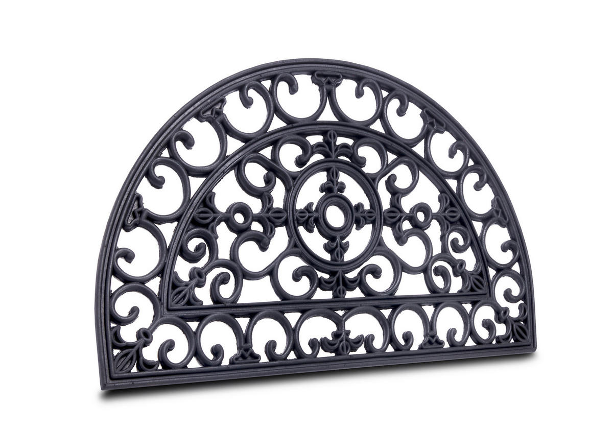 FUßMATTE  45/75 cm  Schwarz  - Schwarz, Basics, Kunststoff (45/75cm)