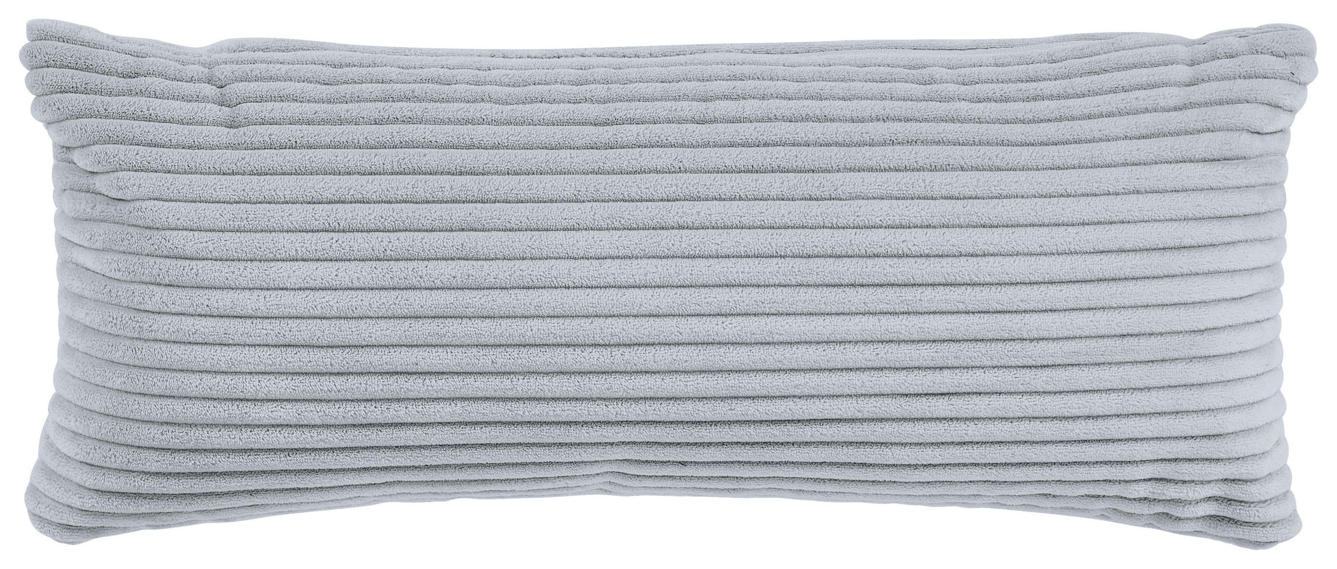 ECKSOFA Grau Cord  - Schwarz/Grau, Design, Kunststoff/Textil (303/196cm) - Livetastic
