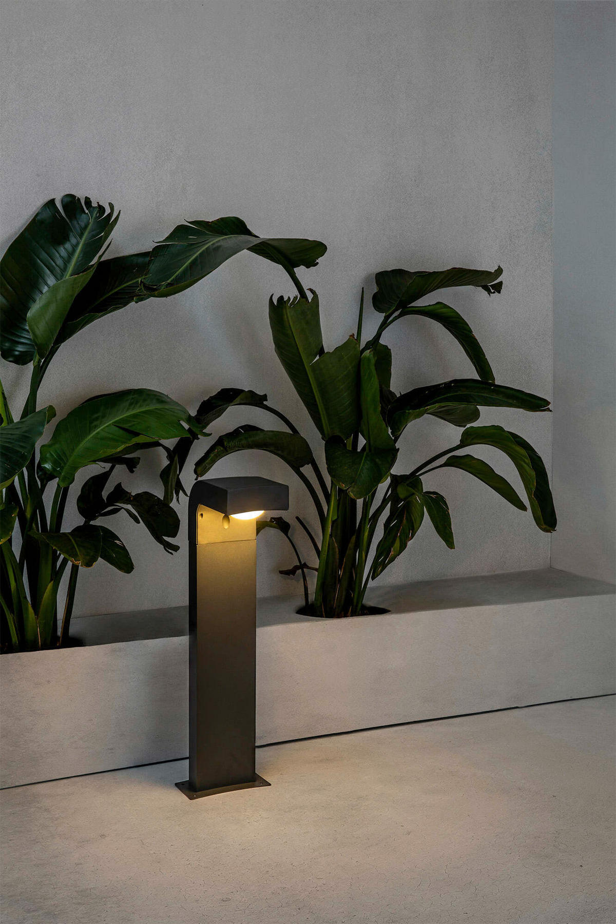 SOCKELLEUCHTE 18/10/66 cm   - Dunkelgrau, Design, Metall (18/10/66cm)